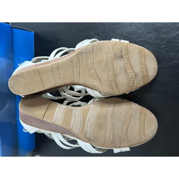 Easy Street Womens Unity Open Toe Casual Platform Sandals White Size 10M - Picture 11 of 16